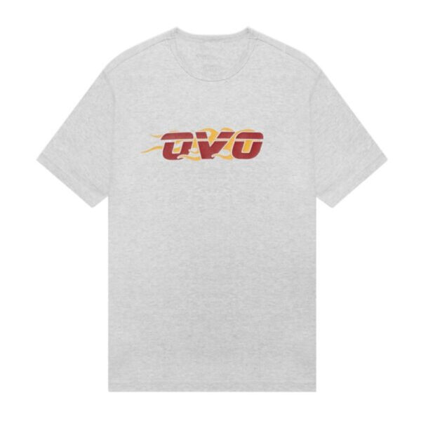 OVO X NBA Heat T Shirt Grey